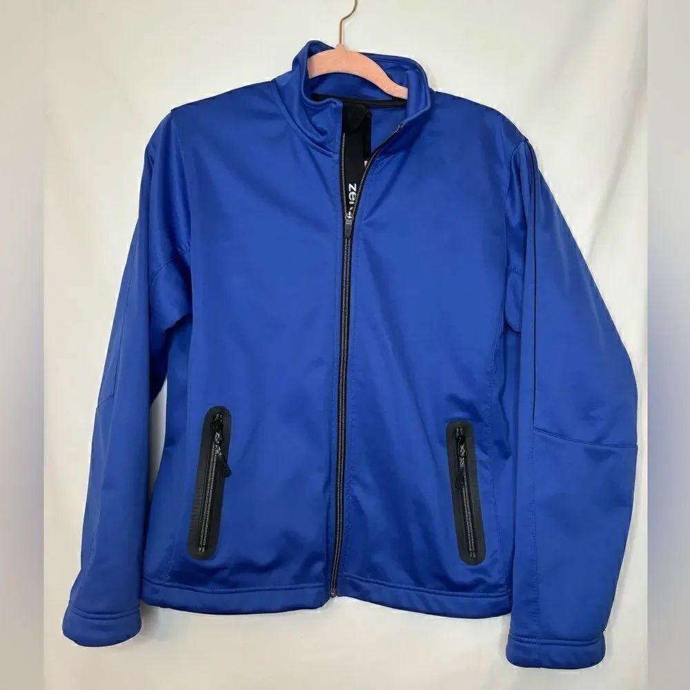 Zero restriction EUC blue highland golf waterproof full zip jacket Size medium